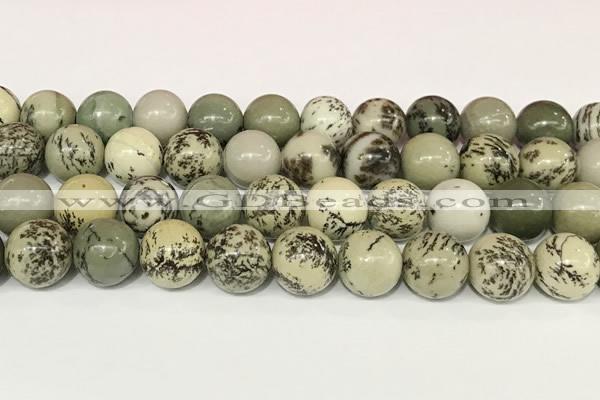 CPJ704 15.5 inches 12mm round greeting pine jasper beads