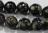 CPM05 15.5 inches 14mm round plum blossom jade beads wholesale