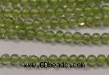 CPO100 15 inches 2mm round natural peridot beads wholesale