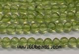 CPO101 15 inches 3mm round natural peridot beads wholesale