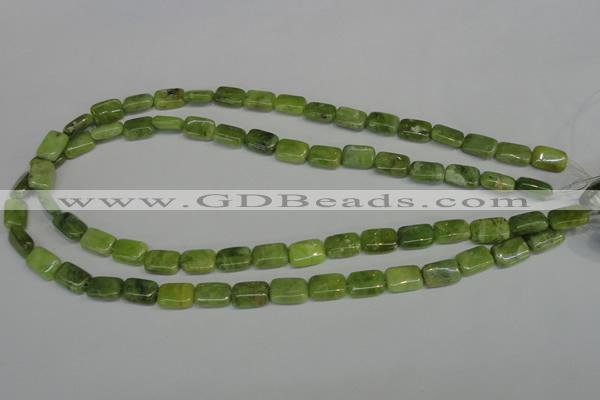 CPO35 15.5 inches 8*12mm rectangle olivine gemstone beads wholesale