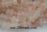 CPQ14 15.5 inches 5*8mm rondelle natural pink quartz beads