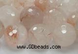 CPQ21 15.5 inches 4mm faceted round natural pink quartz beads