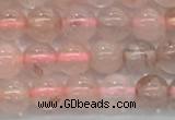 CPQ250 15.5 inches 4mm round natural pink quartz beads wholesale