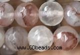 CPQ313 15.5 inches 10mm faceted round pink quartz beads wholesale