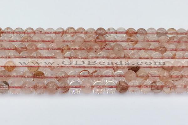 CPQ330 15.5 inches 6mm round pink quartz beads wholesale