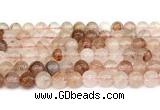 CPQ342 15.5 inches 8mm round pink quartz gemstone beads