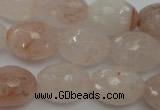 CPQ74 15.5 inches 15*20mm faceted rice natural pink quartz beads