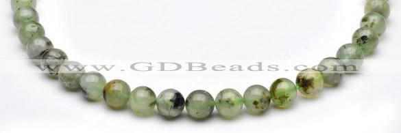 CPR03 AB grade natural prehnite 10mm round beads Wholesale