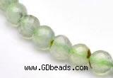 CPR05 A+ grade 8mm faceted round natural prehnite stone beads