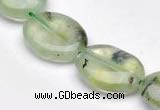 CPR10 A grade 15*20mm oval natural prehnite gemstone beads