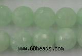 CPR116 15.5 inches 16mm faceted round natural prehnite beads wholesale