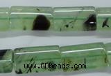 CPR245 15.5 inches 12*22mm flat tube natural prehnite beads wholesale