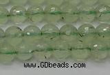 CPR333 15.5 inches 6mm faceted round natural prehnite beads