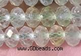 CPR380 15.5 inches 4*6mm faceted rondelle prehnite gemstone beads