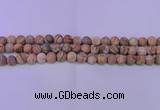 CPT522 15.5 inches 8mm round matte picture jasper beads