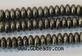 CPY101 15.5 inches 3*6mm rondelle pyrite gemstone beads wholesale