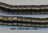 CPY117 15.5 inches 5*10mm heishi pyrite gemstone beads wholesale