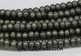 CPY37 16 inches 4*8mm rondelle pyrite gemstone beads wholesale