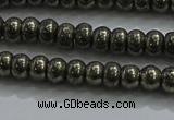 CPY421 15.5 inches 2.5*4mm rondelle pyrite gemstone beads