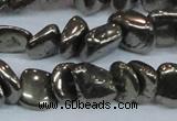 CPY623 15.5 inches 8*9mm - 9*10mm nuggets pyrite gemstone beads