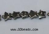 CPY657 15.5 inches 10*10mm star pyrite gemstone beads