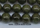 CPY755 15.5 inches 14mm round pyrite gemstone beads wholesale