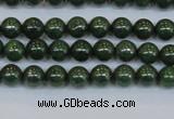 CPY760 15.5 inches 4mm round pyrite gemstone beads wholesale