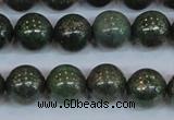 CPY764 15.5 inches 12mm round pyrite gemstone beads wholesale