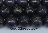 CPY775 15.5 inches 14mm round pyrite gemstone beads wholesale