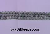 CQJ250 15.5 inches 4mm round matte Qinghai jade beads