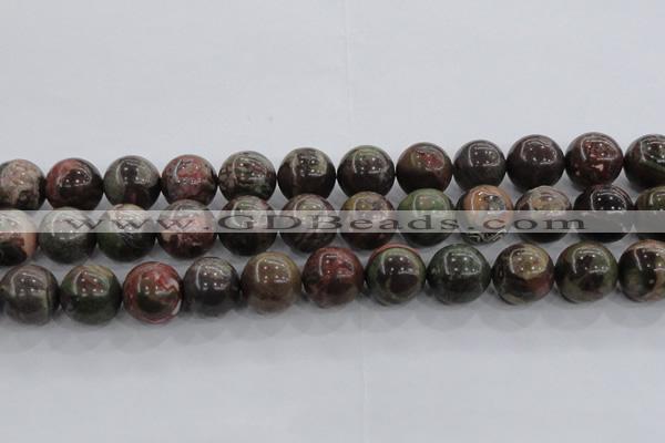 CRA117 15.5 inches 20mm round rainforest agate beads