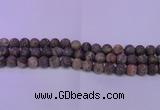 CRA120 15.5 inches 4mm round matte rainforest agate beads