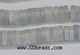 CRB1002 15.5 inches 2*6mm heishi aquamarine beads wholesale