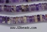 CRB1005 15.5 inches 2*4mm heishi dogtooth amethyst beads wholesale