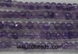 CRB102 15.5 inches 2.5*4mm faceted rondelle amethyst beads