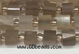 CRB1054 15.5 inches 4*6mm - 5*6mm faceted tyre moonstone beads