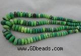 CRB1108 15.5 inches 5*8mm - 9*18mm rondelle grass agate beads