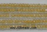 CRB114 15.5 inches 3*4.5mm faceted rondelle citrine gemstone beads