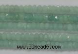 CRB115 15.5 inches 3*4.5mm faceted rondelle amazonite beads