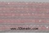 CRB119 15.5 inches 3*5mm faceted rondelle rose quartz beads