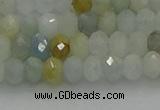 CRB1212 15.5 inches 4*6mm faceted rondelle aquamarine beads