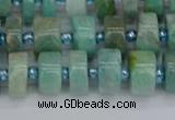 CRB1232 15.5 inches 6*10mm tyre amazonite gemstone beads