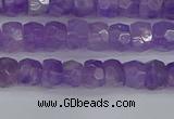 CRB1274 15.5 inches 4*6mm faceted rondelle lavender amethyst beads