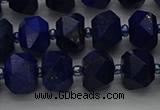 CRB1451 15.5 inches 8*10mm faceted rondelle lapis lazuli beads