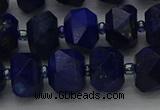 CRB1452 15.5 inches 10*14mm faceted rondelle lapis lazuli beads