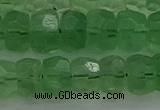 CRB1460 15.5 inches 6*10mm faceted rondelle green fluorite beads