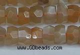 CRB1469 15.5 inches 5*8mm faceted rondelle moonstone beads