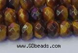 CRB1841 15.5 inches 5*8mm faceted rondelle yellow tiger eye beads