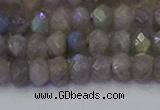 CRB1852 15.5 inches 4*6mm faceted rondelle labradorite beads